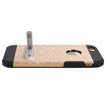 Wholesale iPhone 7 Pixel Armor Hybrid Kickstand Case (Champagne Gold)